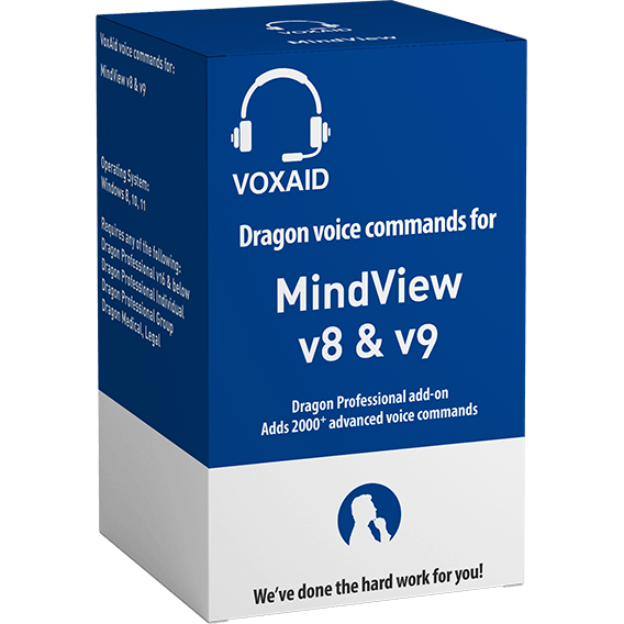 VoxAid for MindView mind mapping software product box